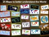25 World Maps to understand our world: PPT, guiding questi