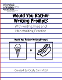 25 Would You Rather Writing Prompts and Pages, For Do Now,