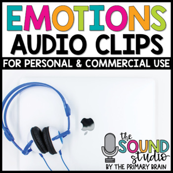 Preview of Adjectives Emotions Audio Clips - Sound Files for Digital Resources