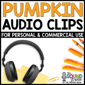 Preview of Pumpkin Themed Audio Clips - Sound Files for Digital Resources