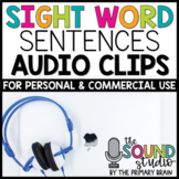 Sight Word Sentences Audio Clips | Sound Files for Digital