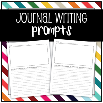 25 pages of Journal Writing Prompts for Elementary Students by Teacher247