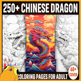 250+ Chinese Dragon Coloring Pages For Adults :  This Is A