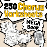 250 Chorus Worksheets | Tests Quizzes Homework Reviews or 
