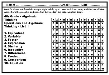Preview of 250+ Fourth Grade Yearlong Word Search Worksheets, Spelling Revision Bundle