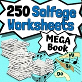 250 Solfege Worksheets | Tests Quizzes Homework Reviews or