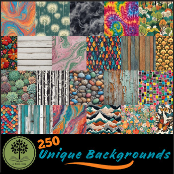 Preview of 250 Unique Backgrounds Collection 1 of 2 {A Novel Idea Digital Clip Art}