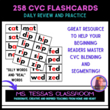 258 Short Vowel CVC Flashcards