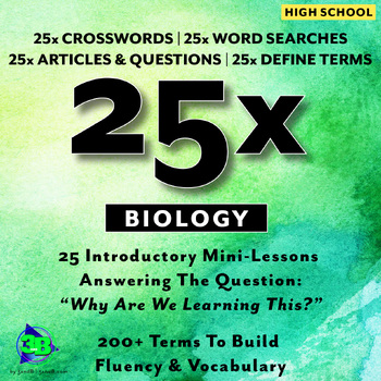 Preview of 25x: Biology - 25 Lessons Introducing & Reinforcing Important Concepts