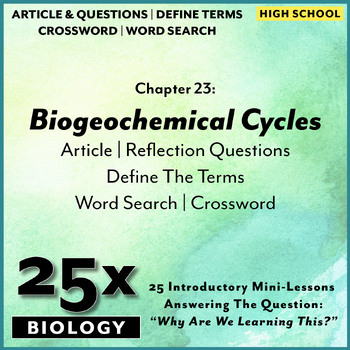 Preview of 25x Biology-HS: Biogeochemical Cycles