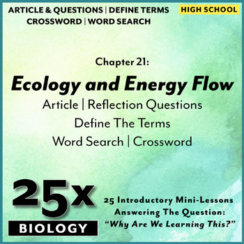 Preview of 25x Biology-HS: Ecology and Energy Flow