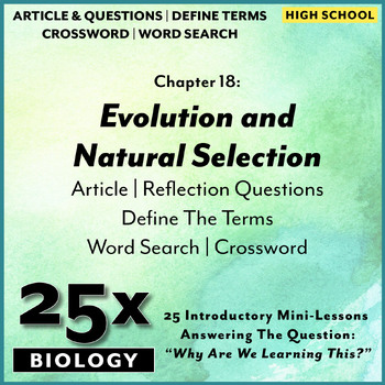Preview of 25x Biology-HS: Evolution and Natural Selection