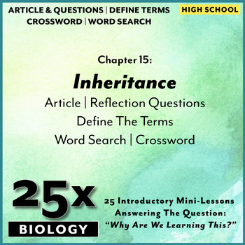 Preview of 25x Biology-HS: Inheritance