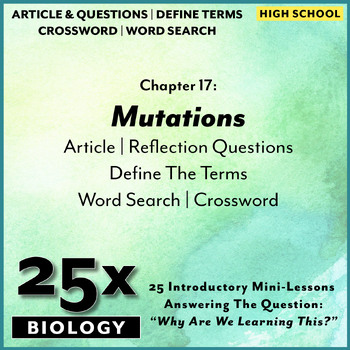 Preview of 25x Biology-HS: Mutations