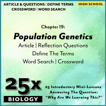 Preview of 25x Biology-HS: Population Genetics