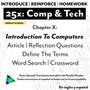 Preview of 25x Computers & Tech Ch X: Introduction To Computers (EN/SP)