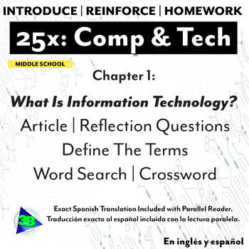 Preview of 25x Computers & Tech Ch1: What Is Information Technology? (EN/SP)