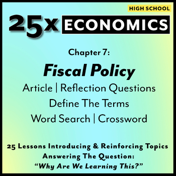 Preview of 25x: Economics - Fiscal Policy