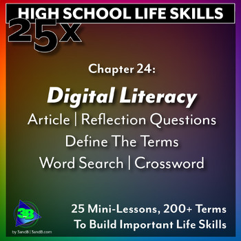 Preview of 25x Life Skills HS: Digital Literacy