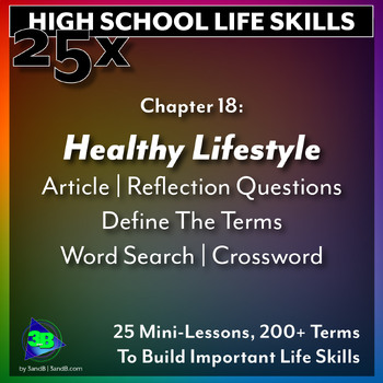 Preview of 25x Life Skills HS:  Healthy Lifestyle