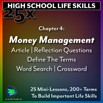 Preview of 25x Life Skills HS: Money Management - Budgeting, Saving, and Managing Finances