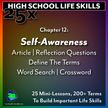 Preview of 25x Life Skills HS: Self-Awareness