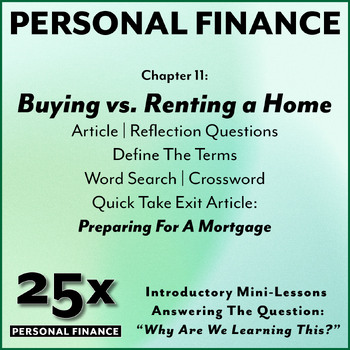 Preview of 25x PF-HS: Buying vs. Renting a Home / Preparing For A Mortgage