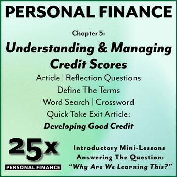 Preview of 25x PF-HS: Understanding and Managing Credit Scores / Developing Good Credit