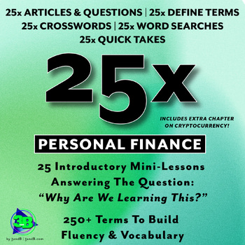 Preview of 25x: Personal Finance-25 Lessons That Introduce & Reinforce Important Topics