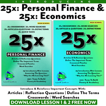 Preview of 25x: Personal Finance & 25x: Economics - The complete financial bundle!