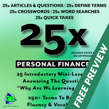 Preview of 25x: Personal Finance - FREE LESSON 1 PREVIEW - 25 Important Lessons in PF
