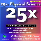 25x:Physical Science - Articles, Questions, Define Terms, 