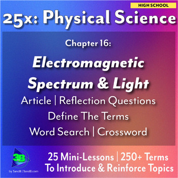 Preview of 25x: Physical Science - Electromagnetic Spectrum & Light