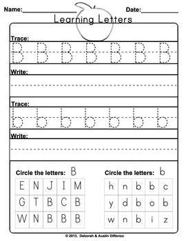 26 a to z letter tracing alphabet worksheets by deborah