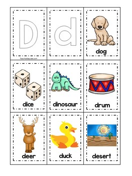 26 Alphabet Memory Matching Printable Games in a ZIP file. Preschool ...