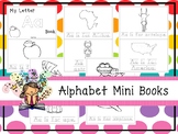 26 Alphabet Mini Books Printable Worksheets in a ZIP file.