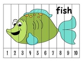 26 Alphabet Numbers Order Puzzles (1-10)
