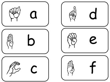 American Sign Language Alphabet Wall Worksheets Teaching Resources Tpt