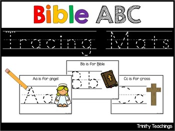 26 Bible ABC Tracing Mats. Phonics worksheets and activity. Preschool-KDG