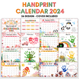 26 Design Handprint Calendar ,Handprint Memory Book Printa