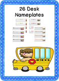 26 Different  Name Plates  Desk Name Tags