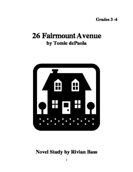 Preview of 26 Fairmount Avenue Novel Study