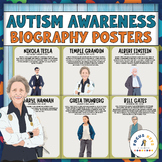 26 Famous People With Autism Biography Posters, Bulletin B
