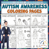 26 Famous People With Autism Coloring Pages | Autism Aware