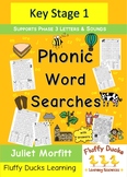 26 Fun Phonics Word Searches Book Phase 3 Graphemes Illust