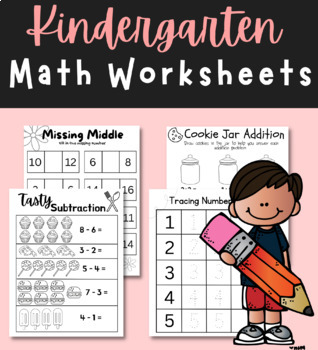Preview of Kindergarten Math Worksheets