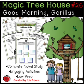 26 Magic Tree House Good Morning Gorillas Novel Study By Tchrbrowne