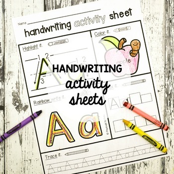 Preview of Handwriting Activity Sheets