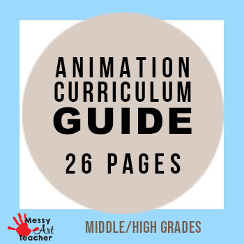 Preview of 26 Page Animation Curriculum Guide of Projects