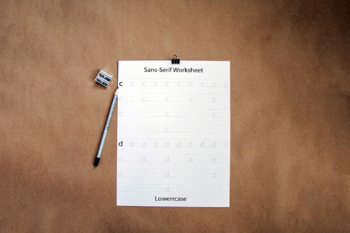 Sans Serif Lettering - 30 Practice Worksheets for Procreate & Print –  Lovely Planner